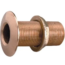 Perko Cast Bronze Straight Threaded Thru Hull Connector, 2 Inch