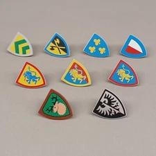 New LEGO Printed Castle Shield Lots - Lion Knights, Black Falcons, Forestman