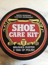 Shoe Shine Kit Care Brushes duster polish