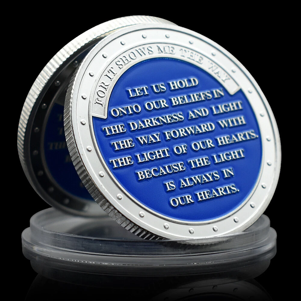 Lighthouse Silver Plated Coin Light of Our Hearts Shows Me The Way Collect Medal - Picture 2 of 14