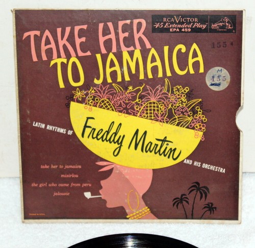 Freddy Martin ~ Take Her To Jamaica ~45 RPM Picture Sleeve RCA Victor EPA-459 - Picture 8 of 9