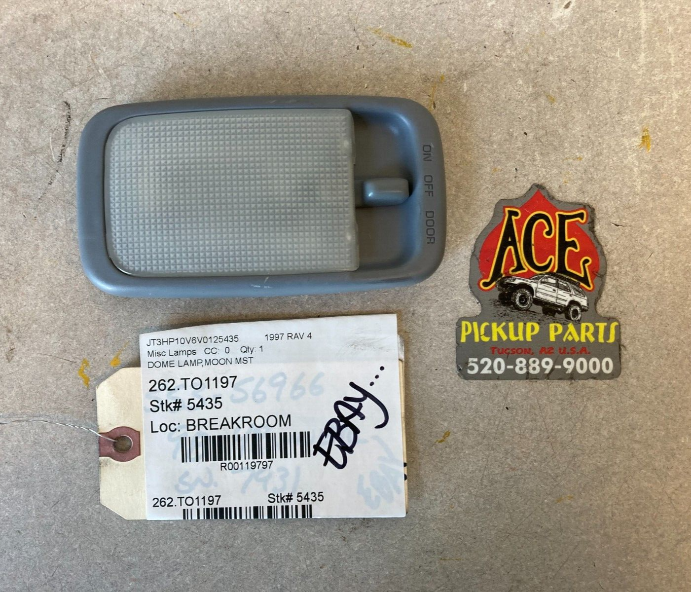 96-06 Toyota 4Runner Tacoma Tundra Sequoia Dome Light Lamp w Switch MOON MIST