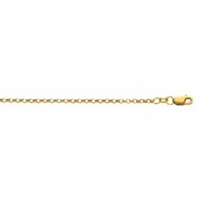 2.3mm Diamant Coupe Lite Jaseron Chaîne Collier Véritable 10K or Jaune