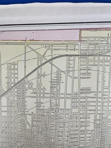 1898 Colored DETROIT Map w/ GRAND RAPIDS on Reverse 14.5" x 11.5", Clean Map - 第 4/23 張圖片