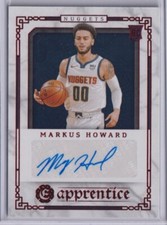 2020-21 Panini Chronicles Excalibur Apprentice Signatures Red #27 Markus Howard