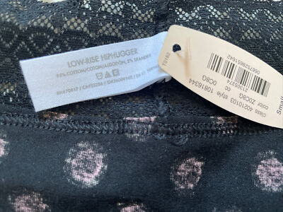 NWT VICTORIA'S SECRET LOW-RISE DOT HIPHUGGER PANTIES LACE