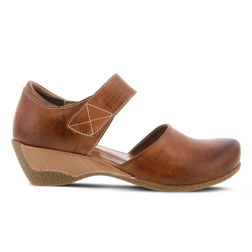 L'ARTISTE GLOSS MEDIUM BROWN LEATHER MARY JANE CLOSED TOE DRESSY CASUAL SIZE 37 - Picture 5 of 6