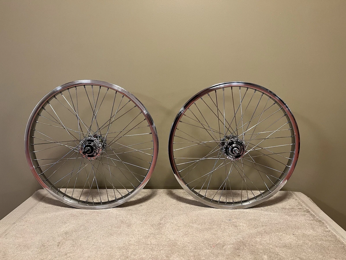 old school peregrine 48 spoke wheels super pro 48 sealed bearing
