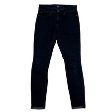 Gap Dark Wash Denim Blue Jeans Skinny Leg Ankle Cuffed 2/26 Jegging Stretch