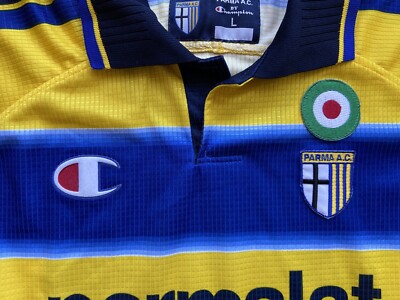 PARMA 1999 2000 HOME FOOTBAL SHIRT SOCCER JERSEY CHAMPION sz