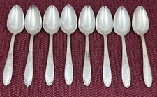 8 Teaspoons KING EDWARD 1936/1951 National Silverplate 6”