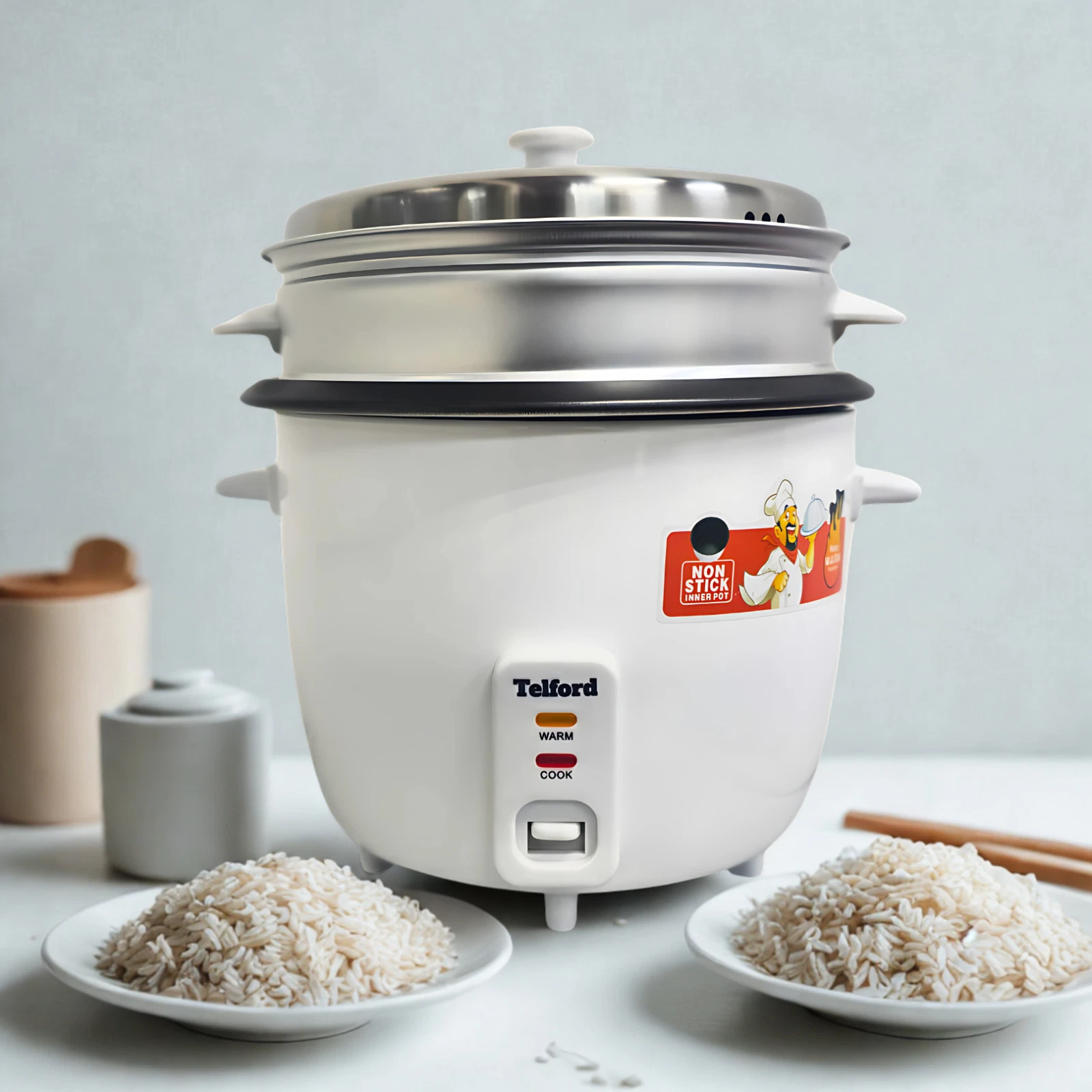 Rice Cooker & Steamer 3 in 1 Multifunctional Cooking companion, oil free cooking
Opens in a new wind