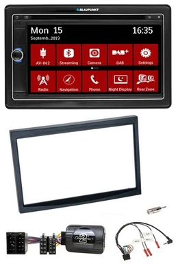 Blaupunkt Bluetooth DAB 2DIN USB DVD Lenkrad Autoradio für Citroen C3 C2 Berling - Bild 1 von 4