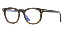 Tom Ford TF5993-B 052 Tortoise Round Plastic Eyeglasses Frame 50-21-145
