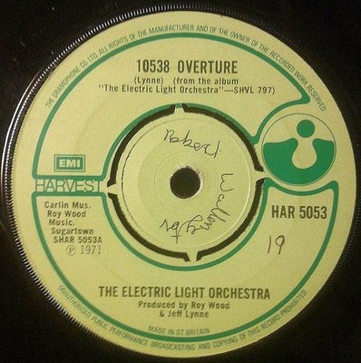 Electric Light Orchestra - 10538 Overture (7'', Single, Pus)