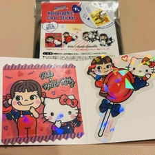 [Brand New] Fujiya x Sanrio Trading Hologram Clear Sticker Kitty