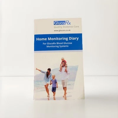 GLUCORX Blood Sugar Log Book Blood Sugar Monitoring Diary Daily Diabetic Glucose Trac...