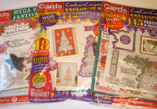 3 Simply Cards Papercraft Magazine Issues 247 260 261 Christmas Dies Stamps LOT