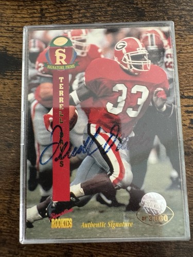 1995 Signature Rookies Prime - Terrell Davis #12 Autographs /3000 (AU, RC) - Picture 1 of 2