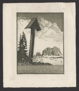 03)Nr.041 Exlibris Ex Libris Bookplate Adolf Kunst C3