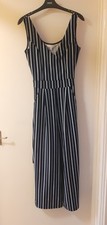Bag 10 . APRICOT Trousers Playsuit long size 8 chest 32" blue striped.