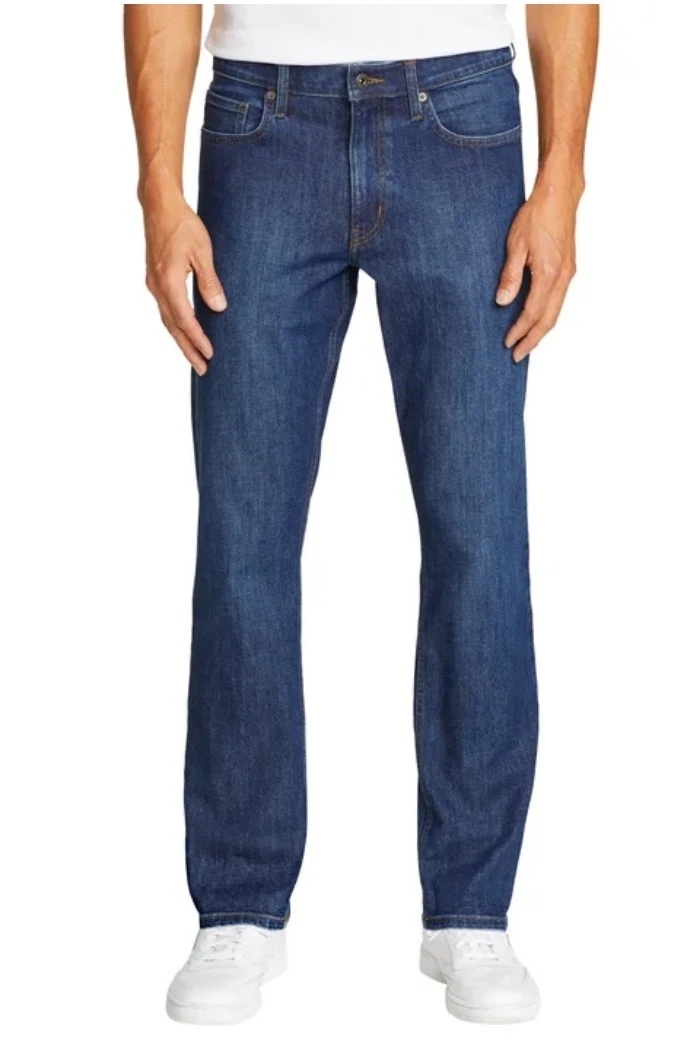 Eddie Bauer Men's Jeans Regular Fit, Dark Blue Size 36x30 NEW
