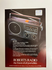 ROBERTS RADIO Rp10 ADVERTISING BROCHURE SHACK/WALL ART