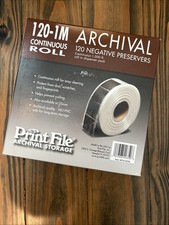 Printfile 120-1M Archival 120 Negative Preservers 1000 Feet Continuous Roll