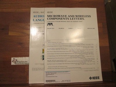 IEEE 2 Issues: (1) Microwave and wireless Components letters (Vol 25, No 1, Janu