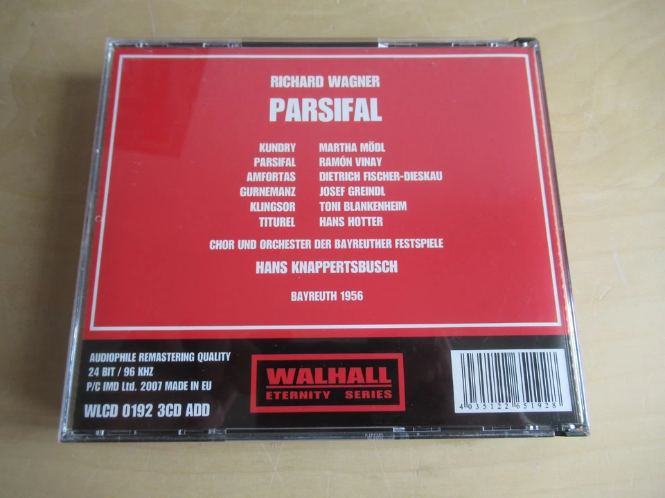 Wagner-Parsifal ( 1956 -Mödl, Vinay, Dieskau, Greindl-Knappertsbusch-4er CD Box - Bild 2 von 4