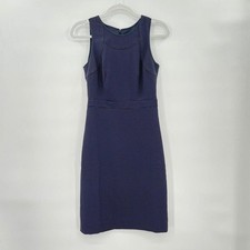 Women's J. Crew NWT Mercantile Polka Dot Pencil Navy Blue Dress 00