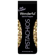 Wonderful Pistachios In Shell, Salt & Pepper Flavored Nuts, 48 Ounce Bag, Pro...