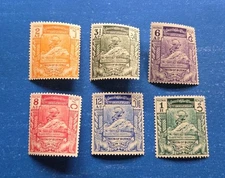 Burma Stamps, Scott 116-121 Complete Set MNH