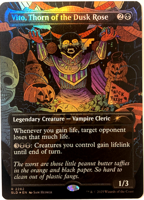 MTG Vito, Thorn of the Dusk Rose (Rainbow Foil) Secret Lair 2282
