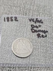 1852 Seated Liberty Dime VG / AG Det Damage Rev