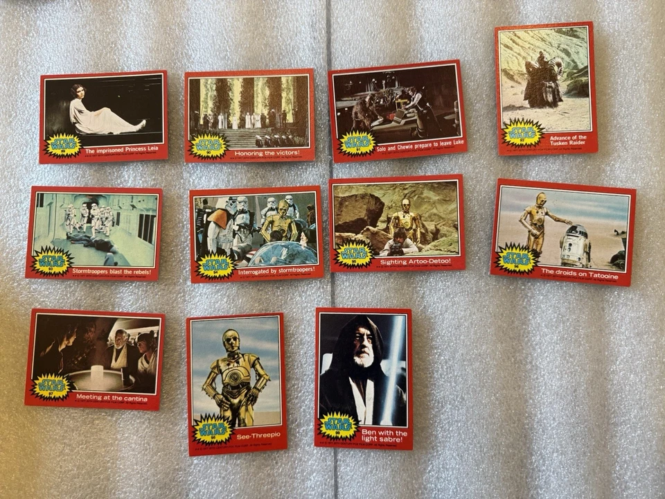 1977 Topps Star Wars Series 2 Red Complete Set (66) (67-132) Vintage NO STICKERS - Image 4 of 4