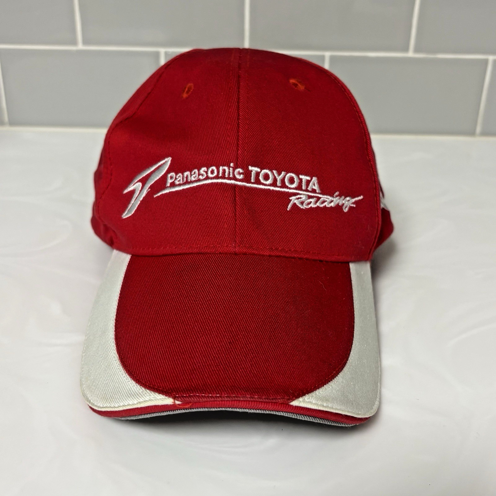 Panasonic TOYOTA Racing Cap 未開封品 Vintage Panasonic Toyota Racing Cap Red 00s Race Form… - Gem