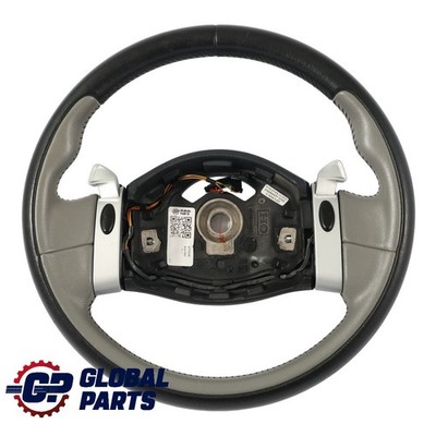 Mini Cooper One R50 R52 R53 Lenkrad Schwarz Grau Leder Steptronic