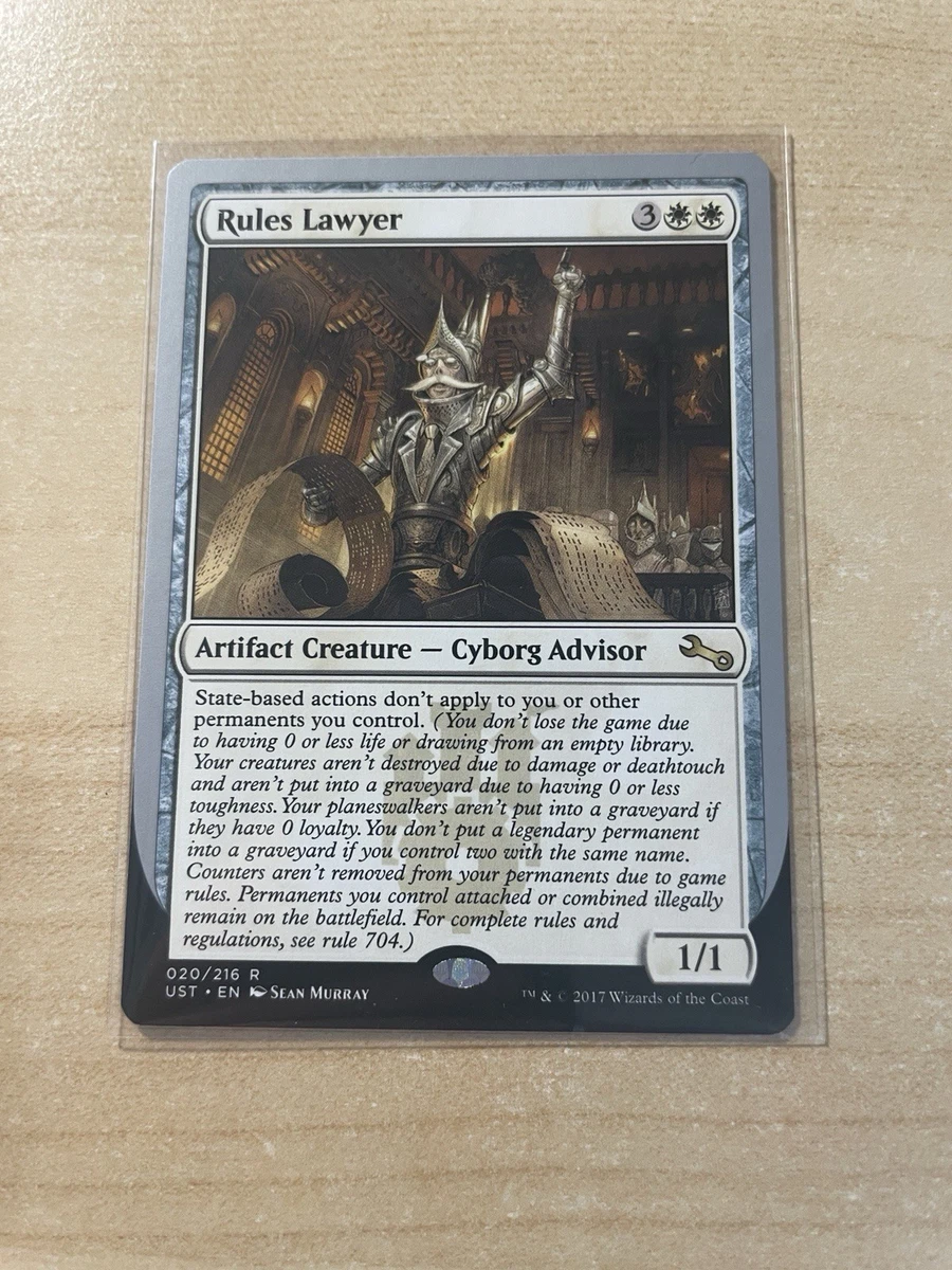 mtg rules lawyer card Magic: The Gathering Wizards of the Coast Rare Unstable Individual  Collectible Card Game Cards for sale
