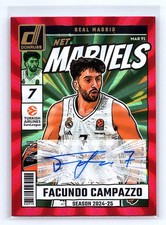 Facundo Campazzo 2024-25 Donruss EuroLeague #CZO Net Marvels Auto Red Laser #/99