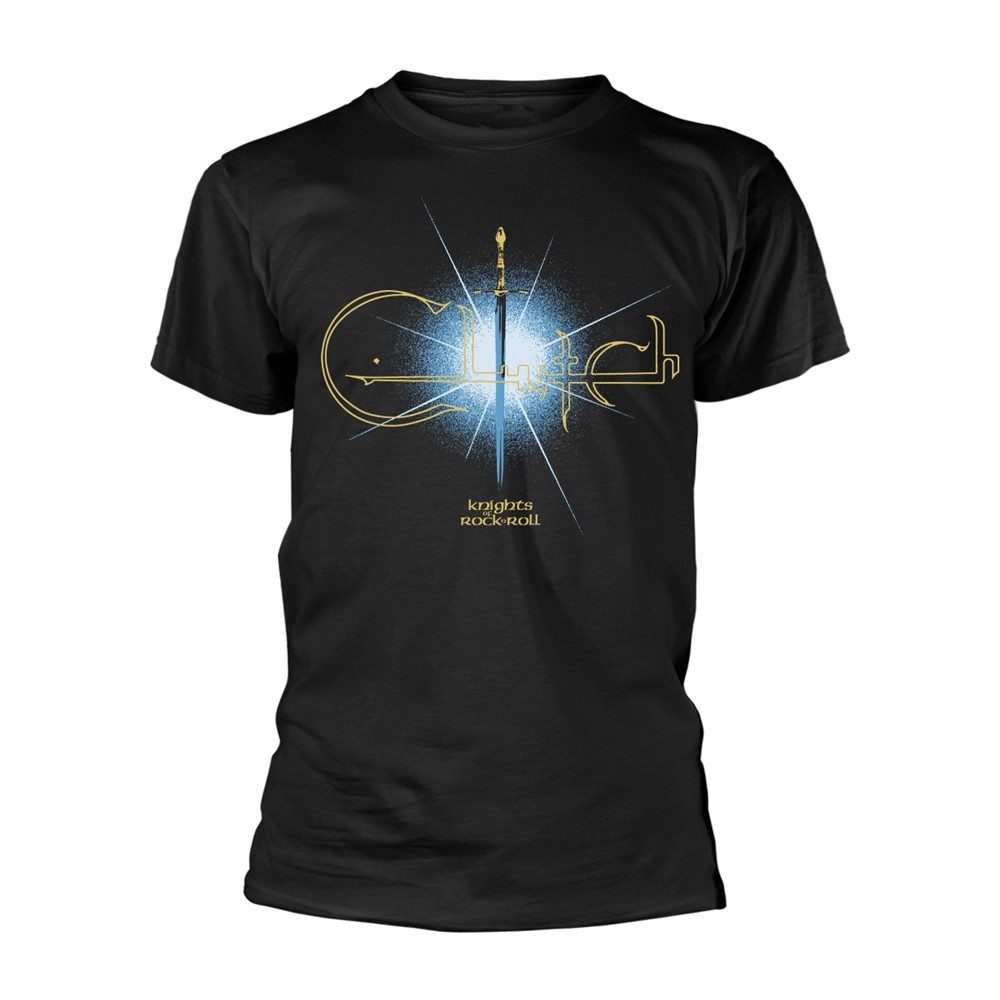 CLUTCH - KNIGHTS OF ROCK N ROLL BLACK T-Shirt Small