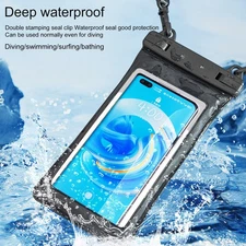 2X Waterproof Floating Cell Phone Pouch Dry Bag Case Cover For Samsung iPhone