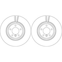 2X TRW Bremsscheiben 348Mm BelÜFtet Vorne Passend FÜR BMW 3 X1 | DF4775S