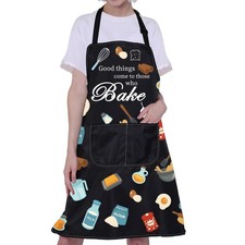 Funny Apron Women Men Baking Gifts Baker Kitchen Pocket Bread Lover Chef