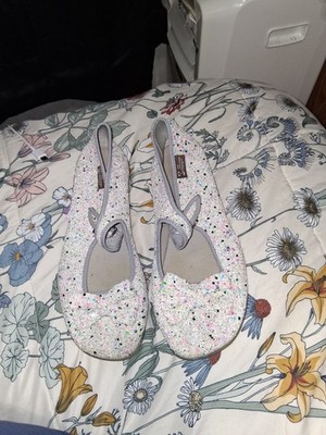 Hot Chocolate Design Chocolaticas Glitter Cake Mary Jane Flats Shoes Sz 38 US 8