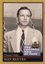 Dan Reeves Cleveland Rams HOF Enor 119 Football Card 1991 Georgetown