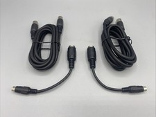 2 Radio Shack 6 Ft. Midi/DIN Cables 5-pin Male to 5-pin Male w/Mini-DIN Adapters