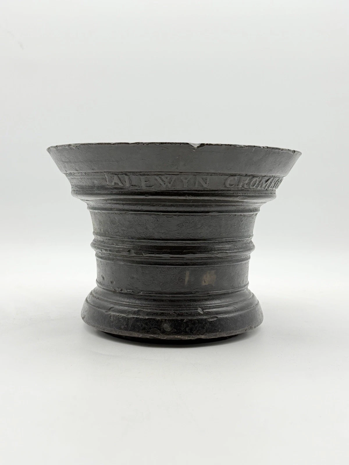RARE and IMPORTANT 18th c Dutch bronze mortar AMSTERDAM Alewijn Crombosch 1755