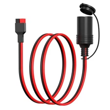 daitoku 12V Car Cigarette Lighter Female Plug, 45A Solar Connector to Cigaret...