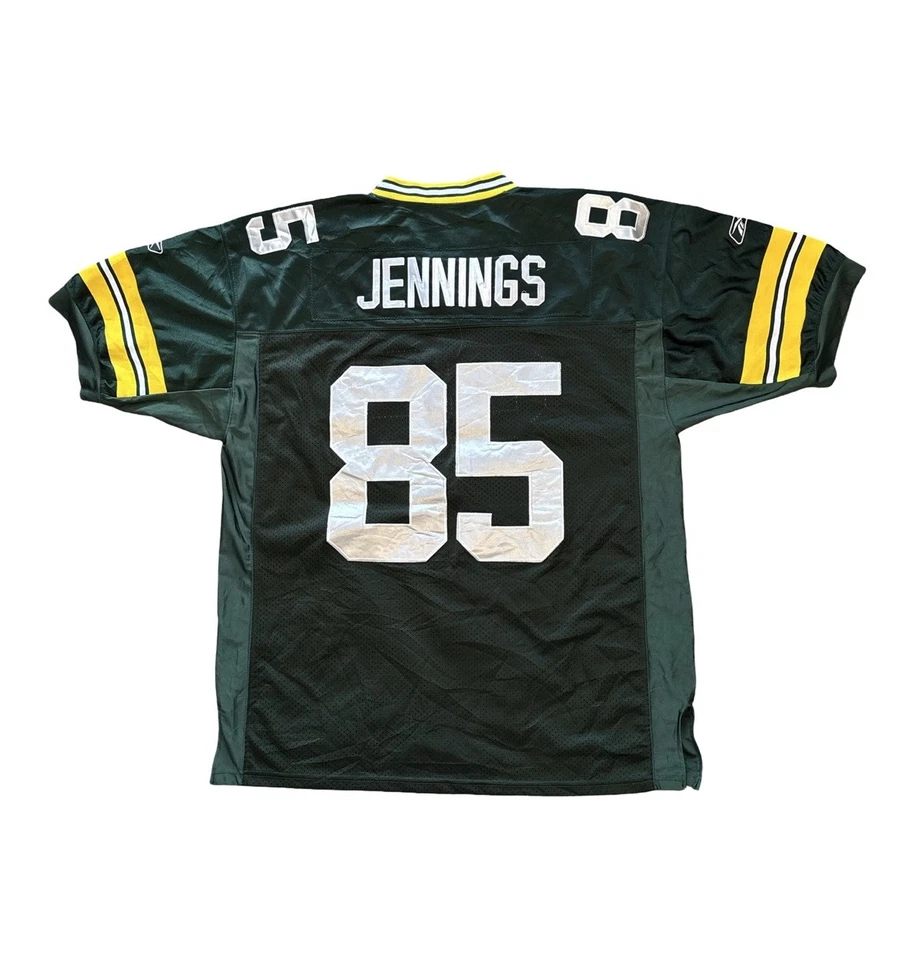 Green Bay Packers Greg Jennings #85 Jersey Reebok On Field Sewn NFL Mens Size 54 - Image 2 of 4